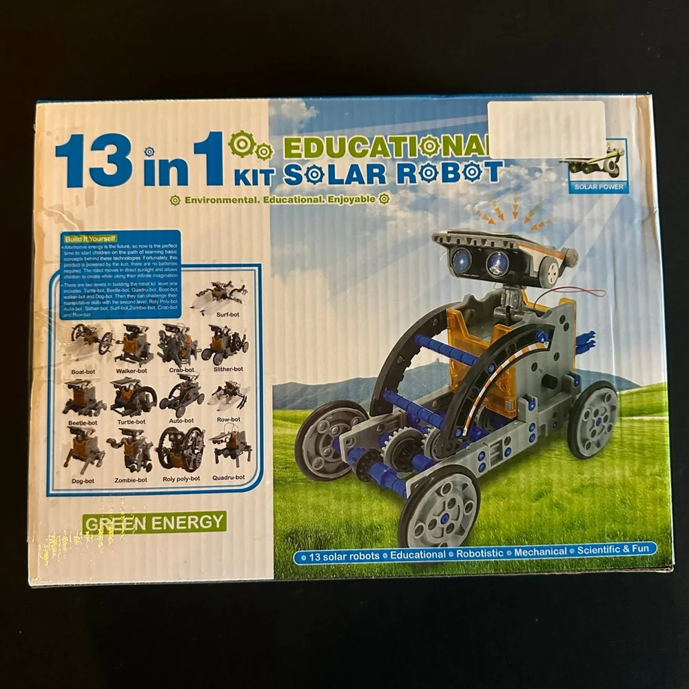 Boys Building Sets & Blocks 13-in-1 Solar Robot Kit